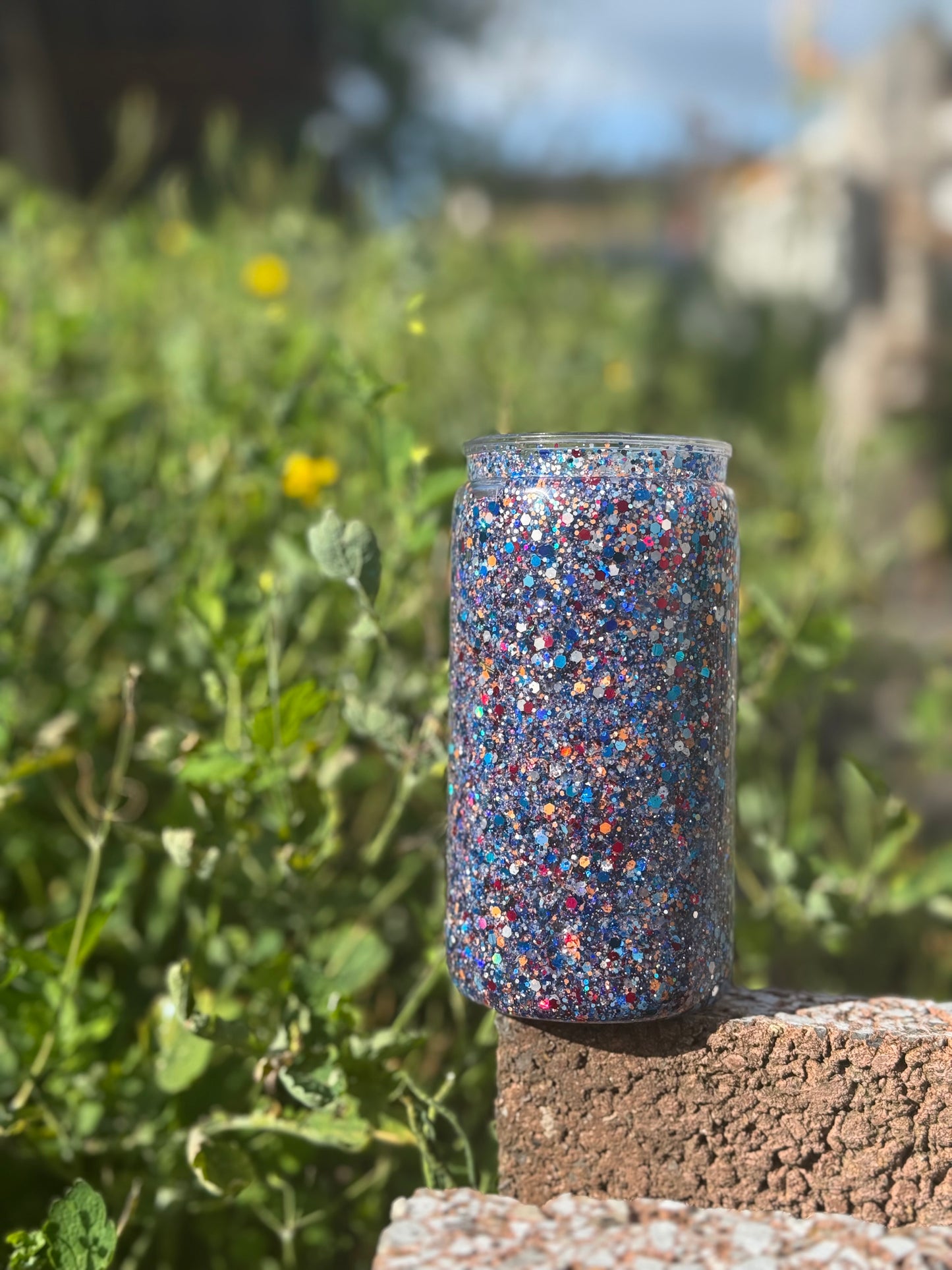 Blue Snow Globe Tumbler 16oz