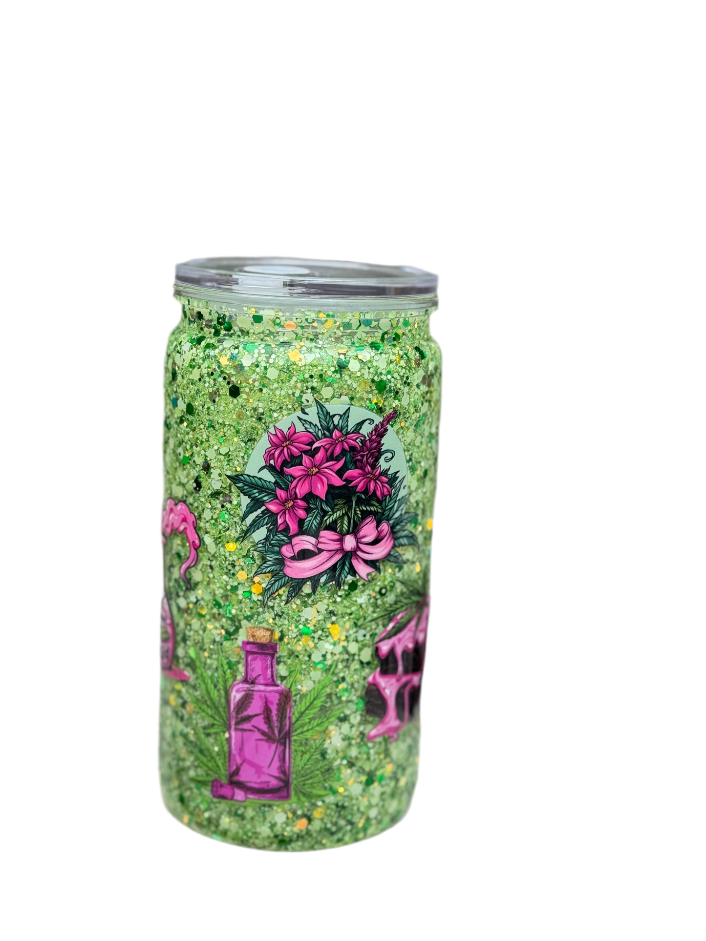 Stoner Girl Vibes 16 oz / 473ml Green Acrylic Tumbler