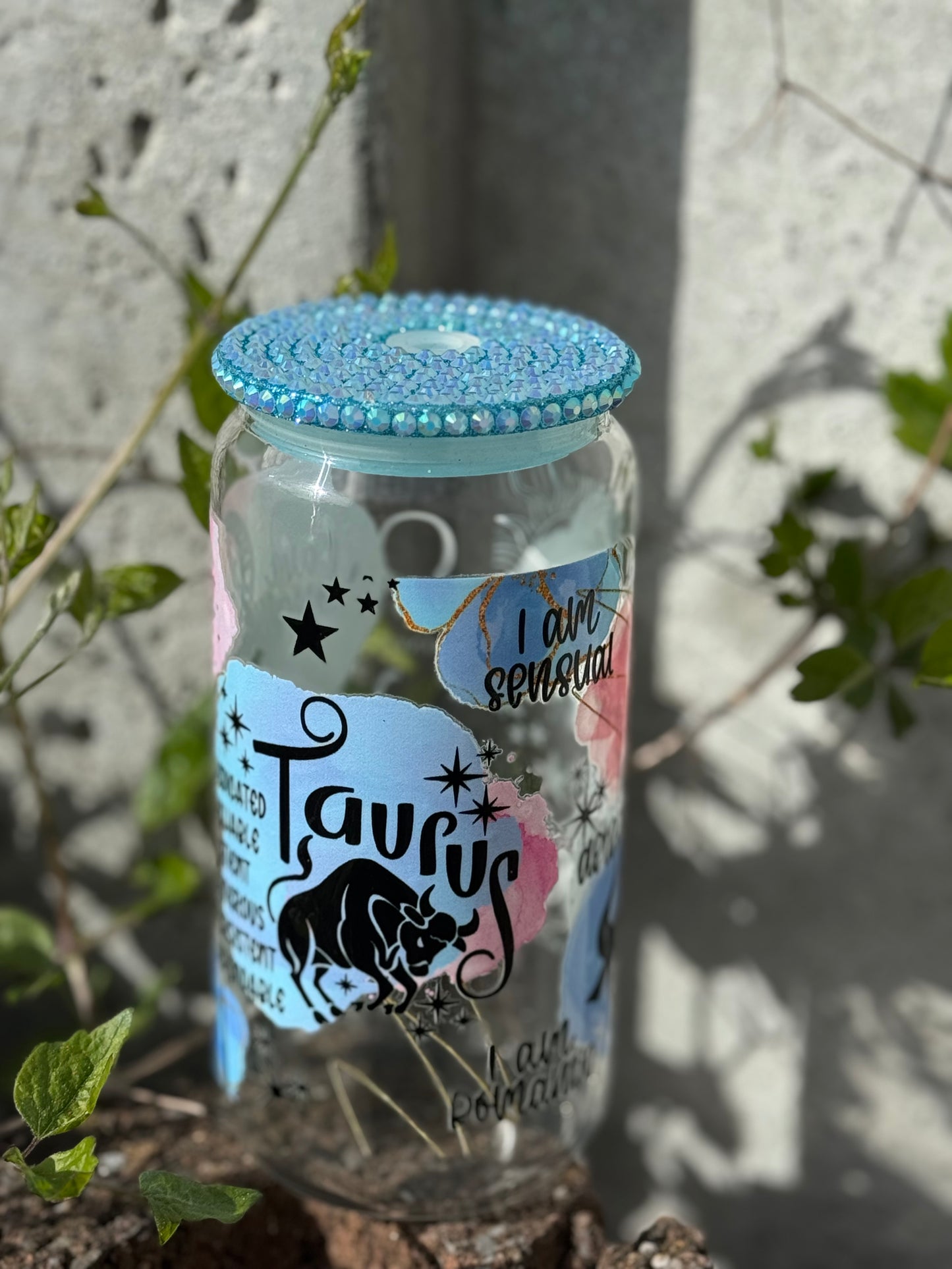 Taurus Glass Tumbler 16oz