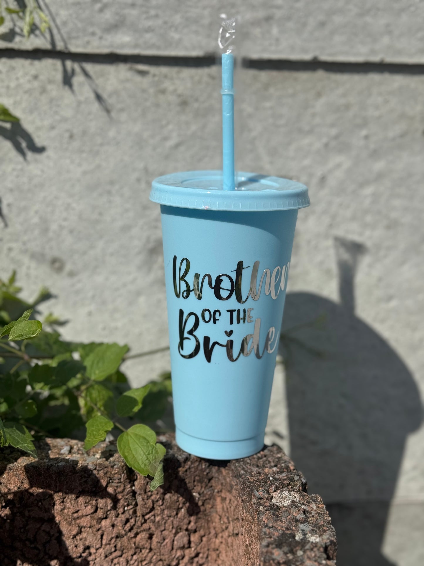 Personalised Brother of the Bride Tumbler 💙
