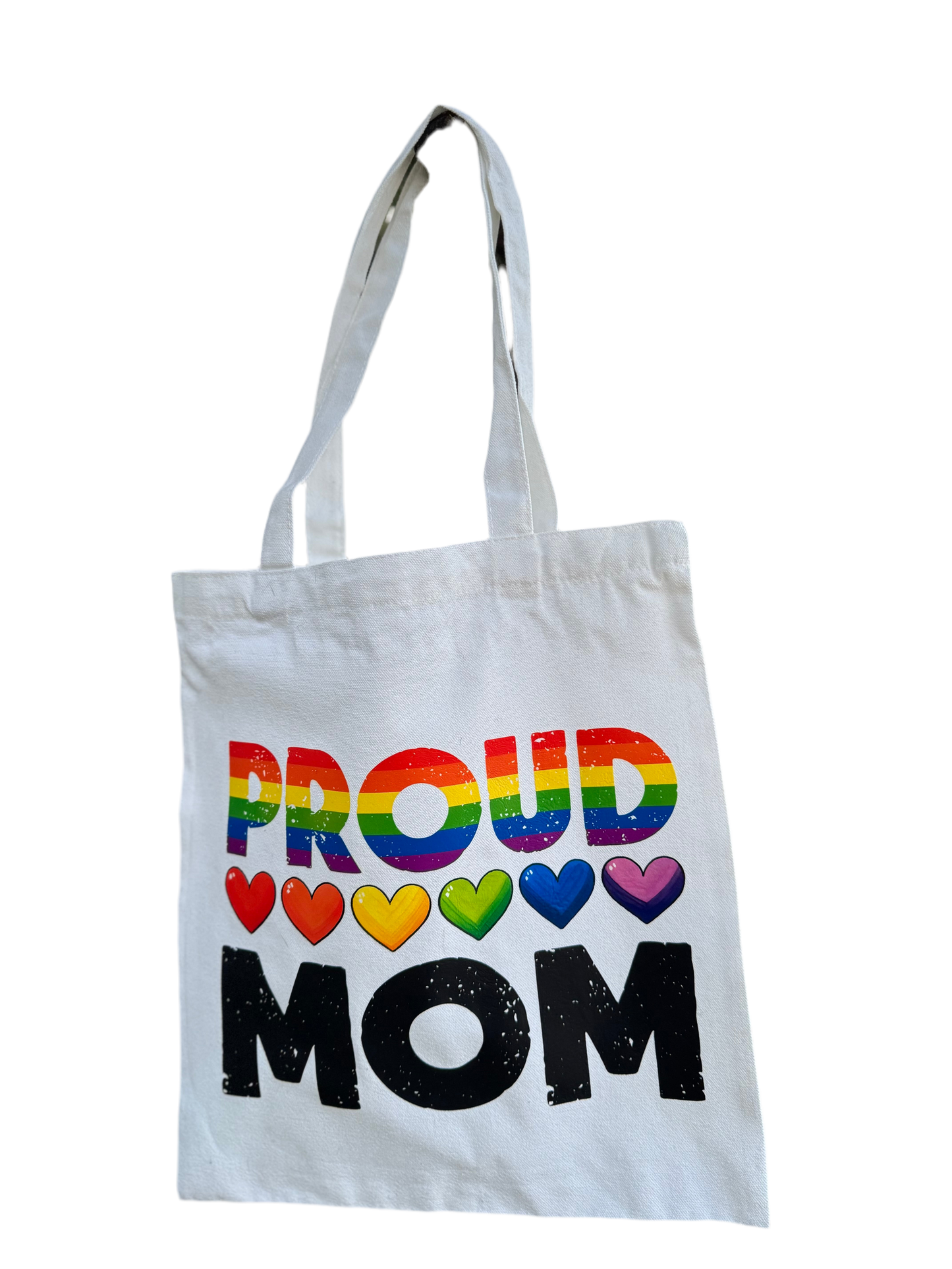 Proud Mom Rainbow Tote Bag Love Loud & Proud! 🌈🖤