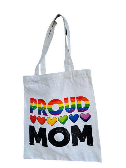 Proud Mom Rainbow Tote Bag Love Loud & Proud! 🌈🖤