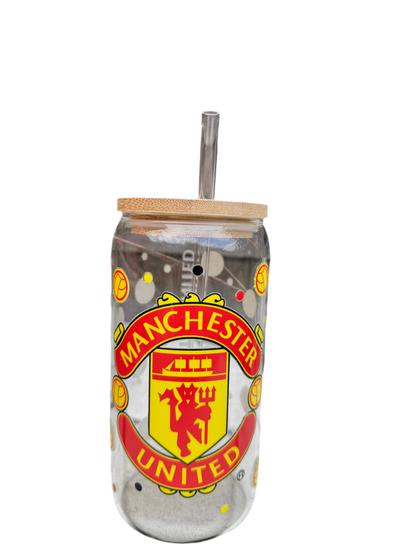 Manchester United 16oz/473ml  Glass Tumbler