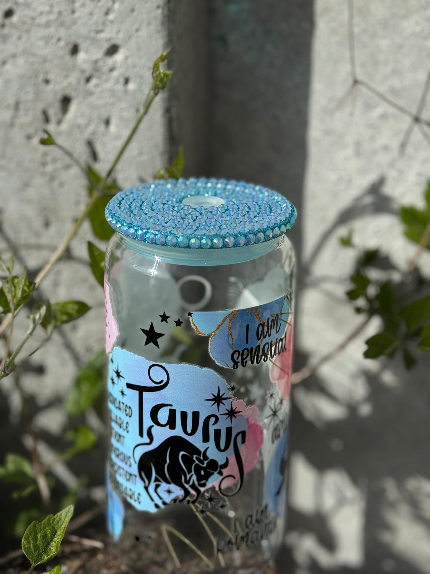 Taurus Glass Tumbler 16oz