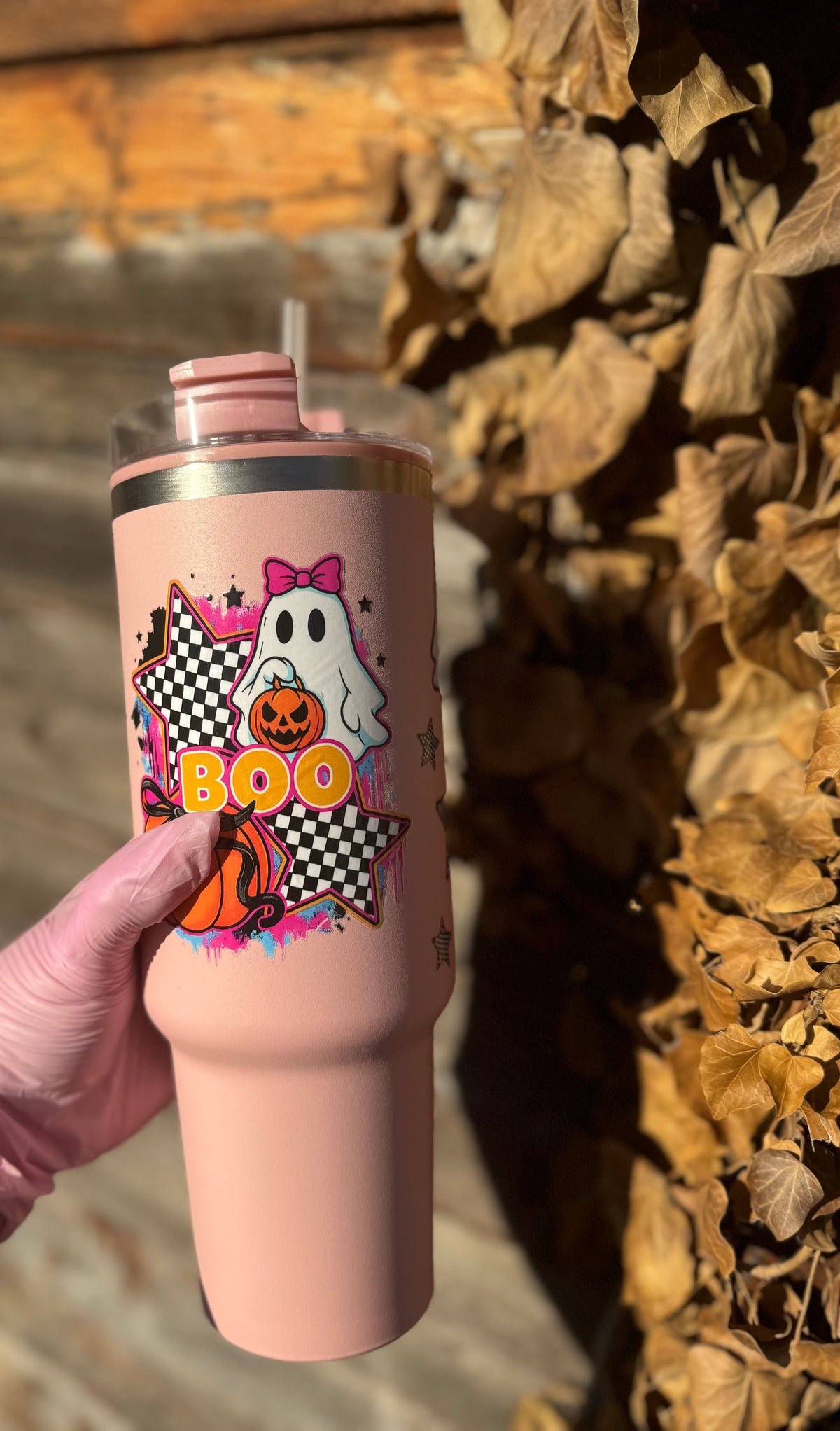 Pink Halloween 40oz Tumbler 🎃💗