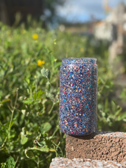 Blue Snow Globe Tumbler 16oz