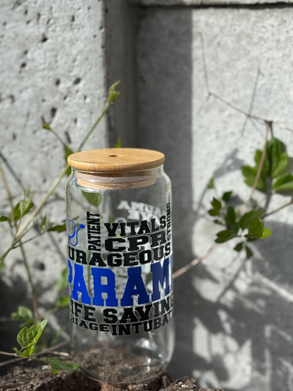 Paramedics Glass Tumbler 16oz