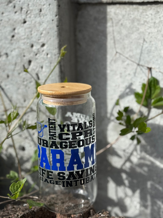 Paramedics Glass Tumbler 16oz