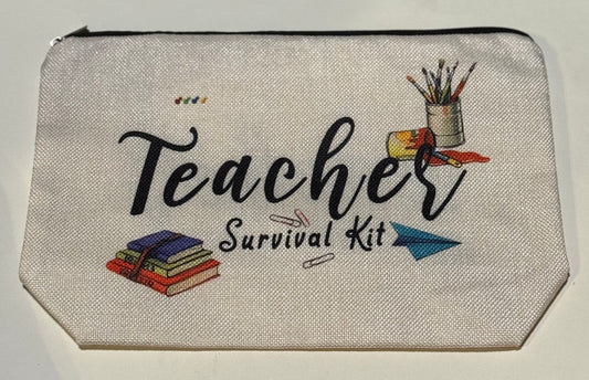Teacher Survival Kit Zipper Pouch