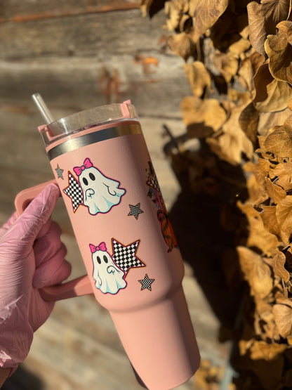 Pink Halloween 40oz Tumbler 🎃💗