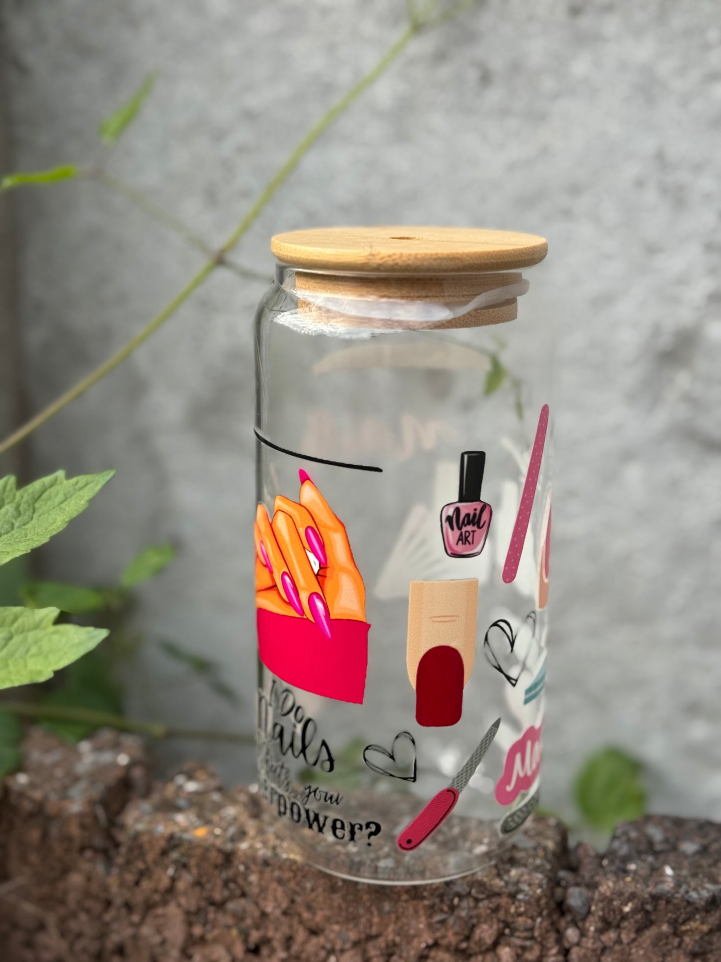 Nail Artist Glass Tumbler