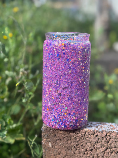 Purple Snow Globe Tumbler 16oz