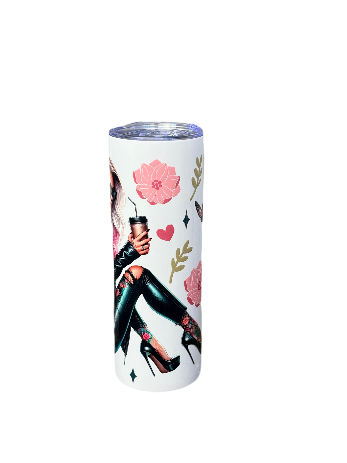 Rebel Rose Tumbler Tattoo Babe 20oz/591ml Stainless Steel
