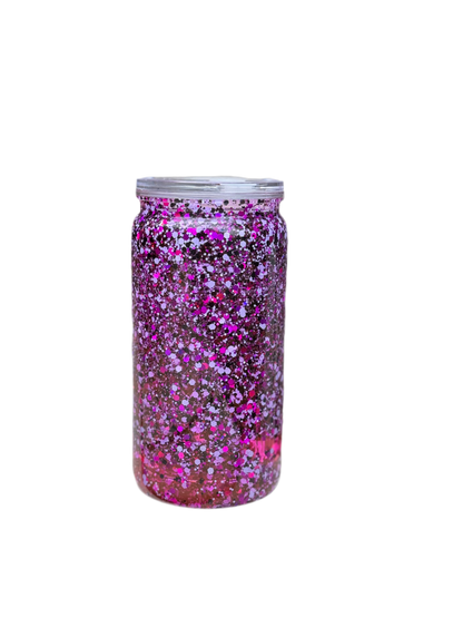 Verre boule à neige lilas/violet de 16 oz, option de conception personnalisée