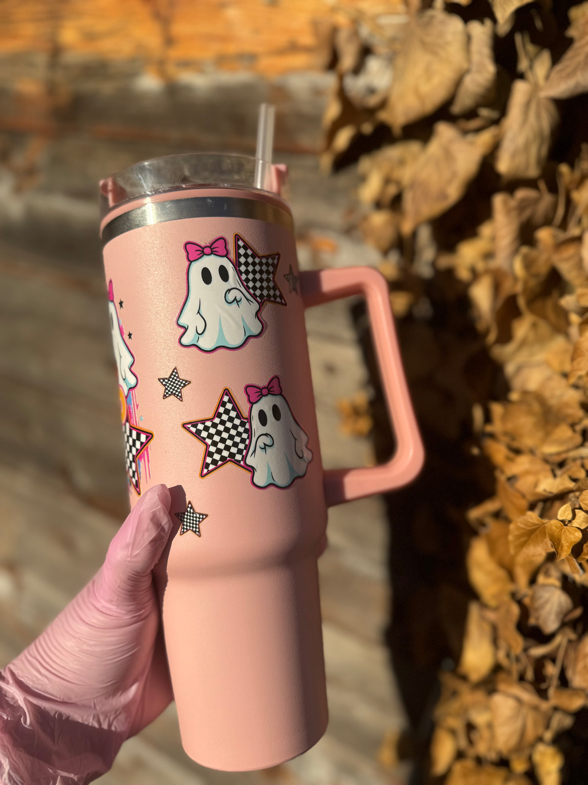 Pink Halloween 40oz Tumbler 🎃💗