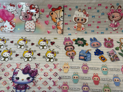 473ml  cup no glitter cartoon, Labubu,gaming etc