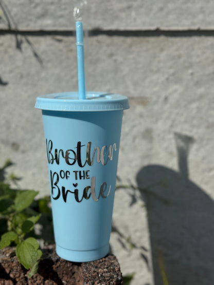 Personalised Brother of the Bride Tumbler 💙