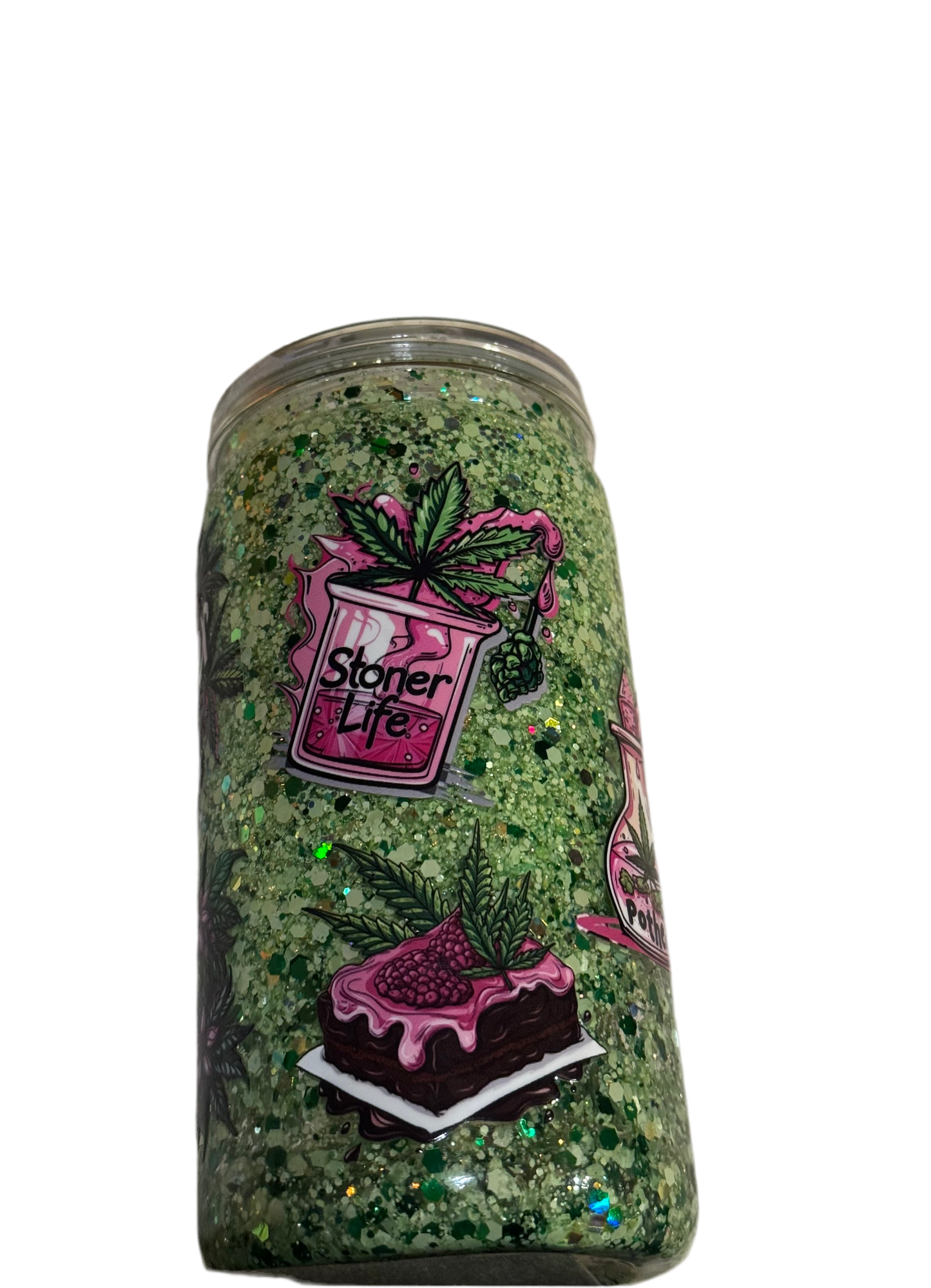 Stoner Girl Vibes 16 oz / 473ml Green Acrylic Tumbler