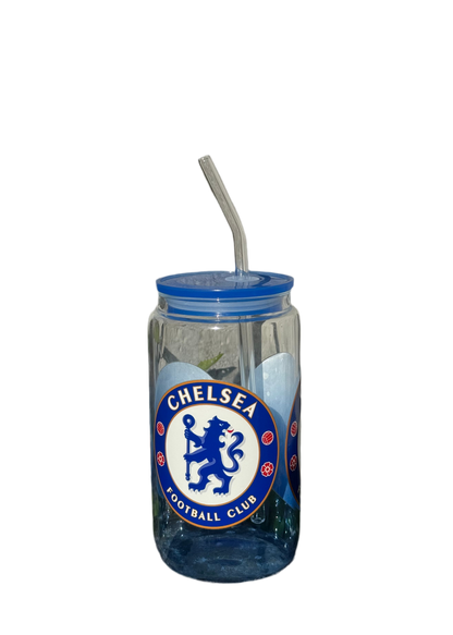 Chelsea fc  glass cup - 473ml
