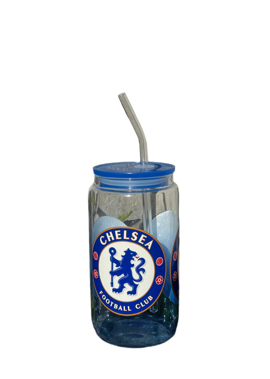 Chelsea fc  glass cup - 473ml