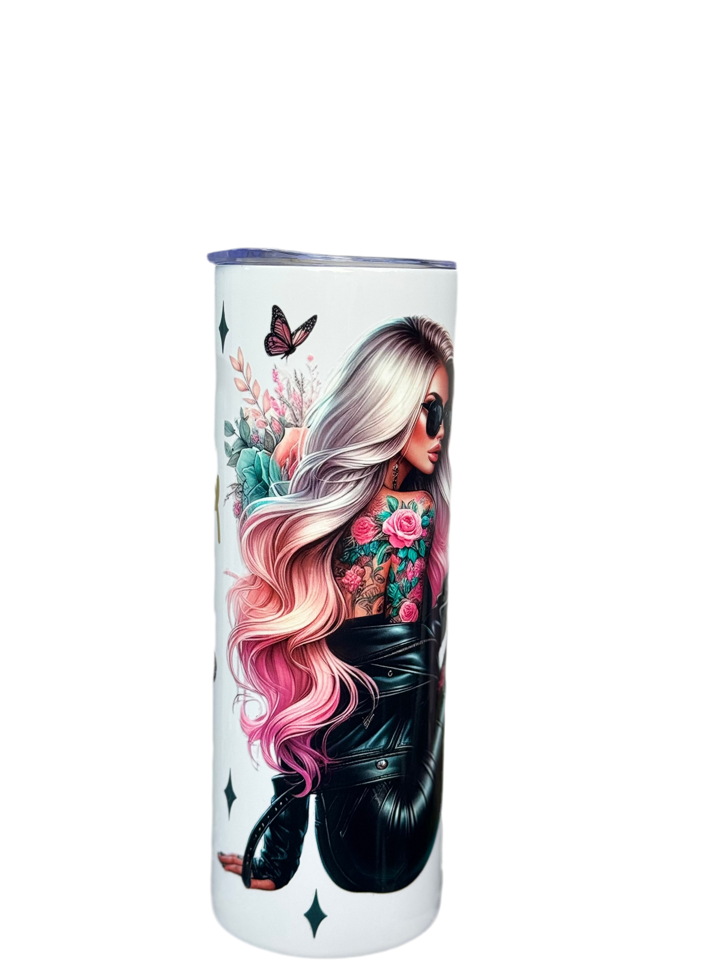 Rebel Rose Tumbler Tattoo Babe 20oz/591ml Stainless Steel