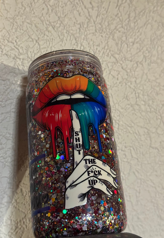 Let’s Get One Thing Straight Pride 16 oz /473ml Acrylic Tumbler
