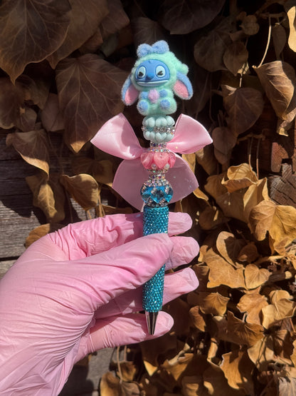 Stitch Rhinestone Beaded Pen 💙