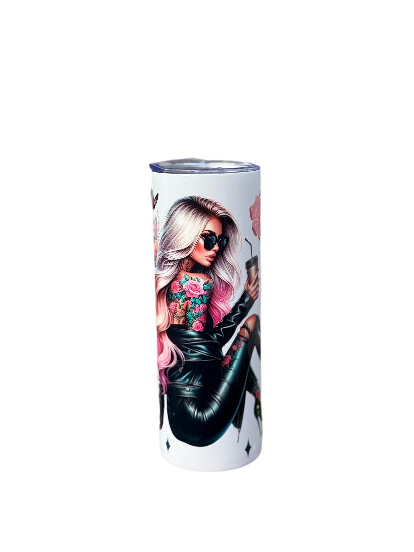 Rebel Rose Tumbler Tattoo Babe 20oz/591ml Stainless Steel