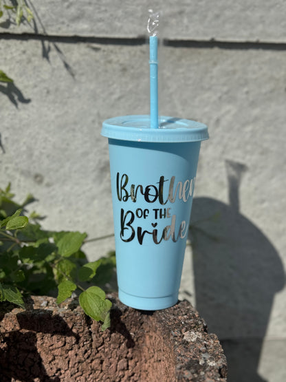 Personalised Brother of the Bride Tumbler 💙
