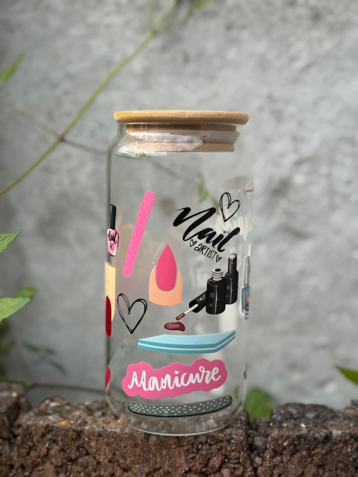 Nail Artist Glass Tumbler