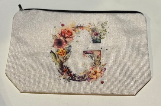 G Initial Zipper Pouch