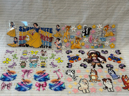 473ml  cup no glitter cartoon, Labubu,gaming etc