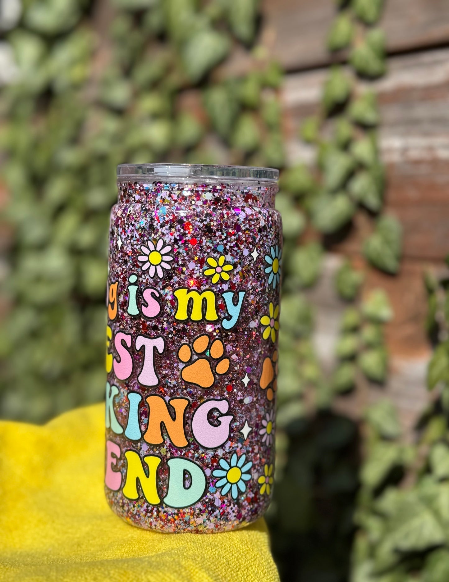 My dog is my best ******* friend 16oz snow globe