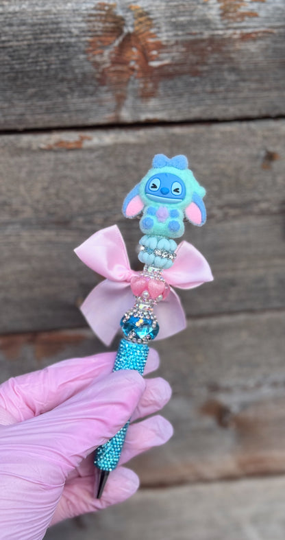 Stitch Rhinestone Beaded Pen 💙