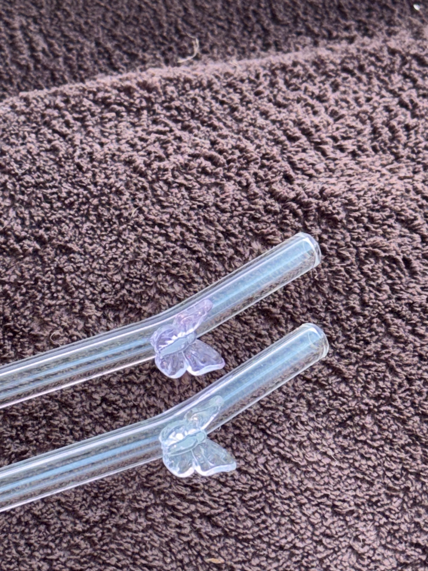 Butterfly Glass Straw