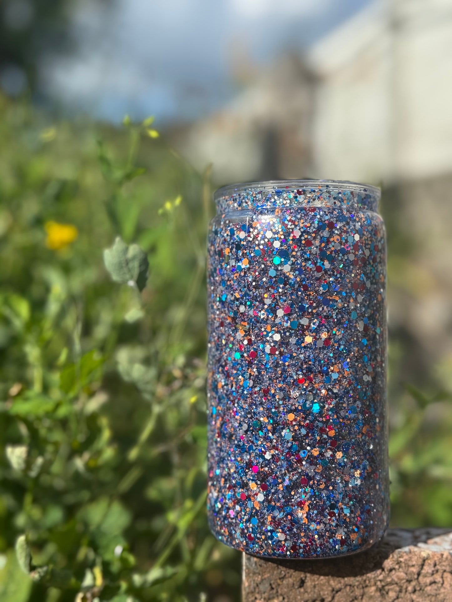 Blue Snow Globe Tumbler 16oz
