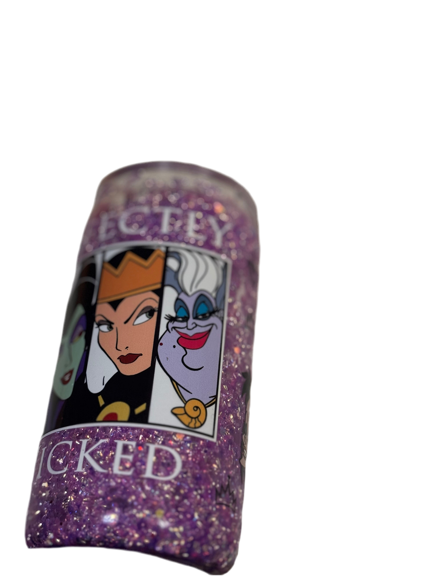 Verre boule à neige Perfectly Wicked 16 oz / 473 ml à débit rapide et paillettes 3D