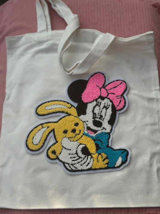 Minnie Mouse Embroidered Tote Bag