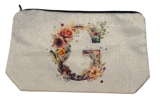 G Initial Zipper Pouch