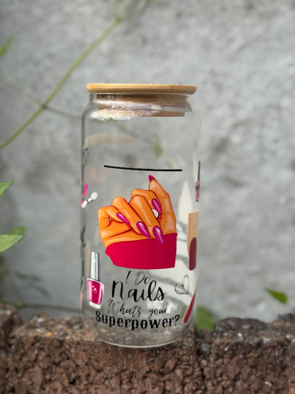 Nail Artist Glass Tumbler