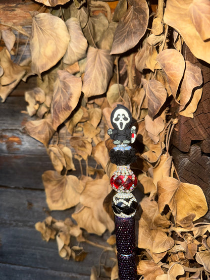 Ghostface Halloween Beaded Pen