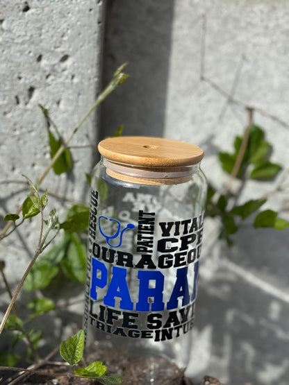 Paramedics Glass Tumbler 16oz