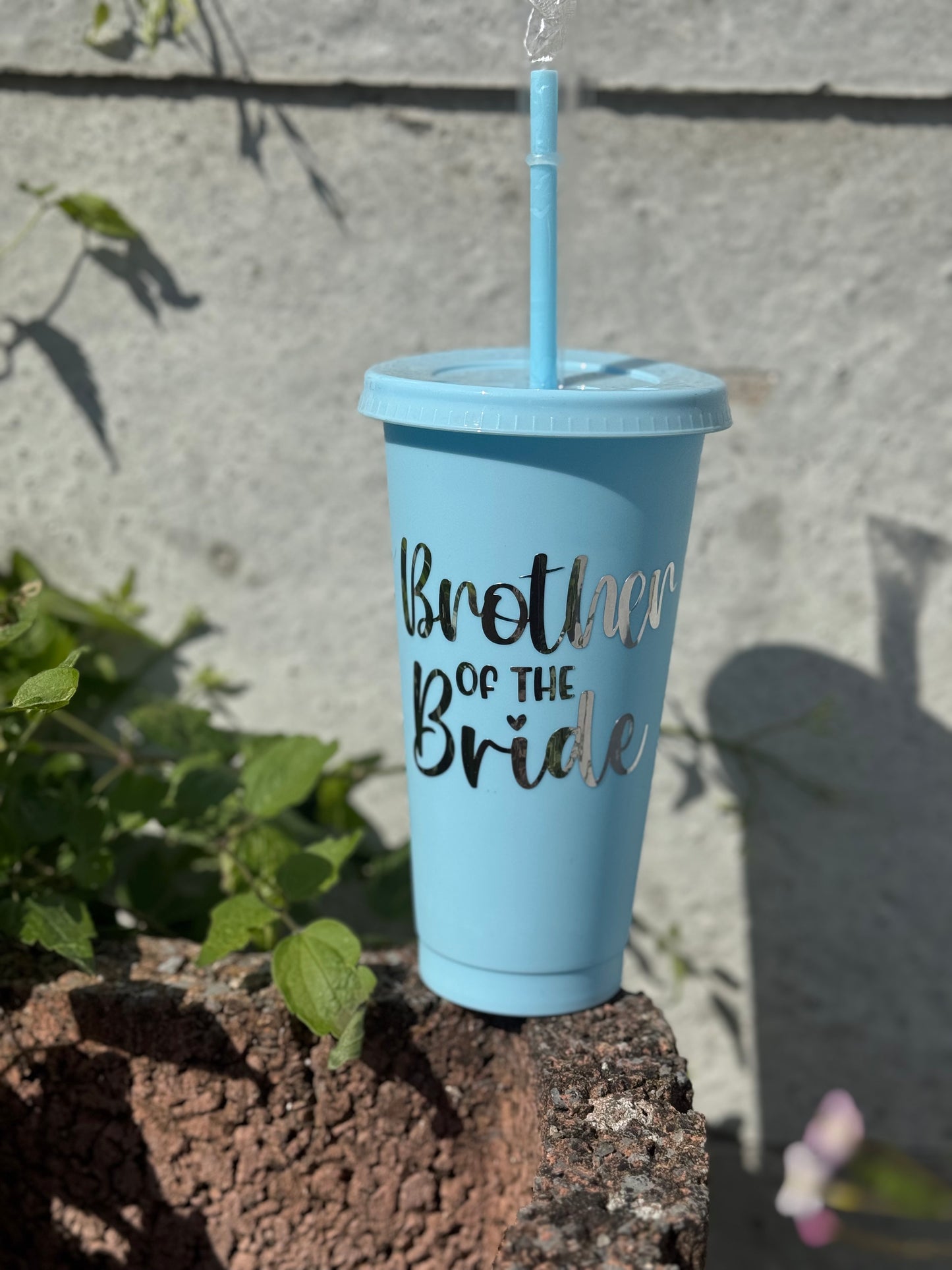 Personalised Brother of the Bride Tumbler 💙