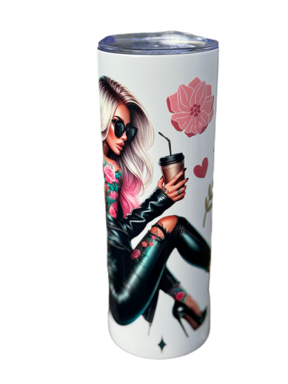 Rebel Rose Tumbler Tattoo Babe 20oz/591ml Stainless Steel