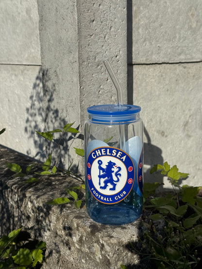 Chelsea fc  glass cup - 473ml