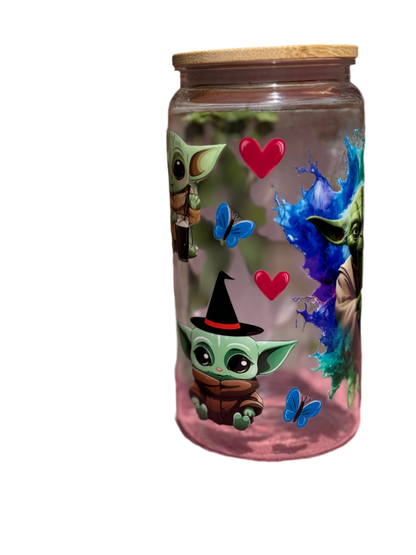 Yoda 16 oz / 473ml Acrylic Star Wars Inspired Tumbler