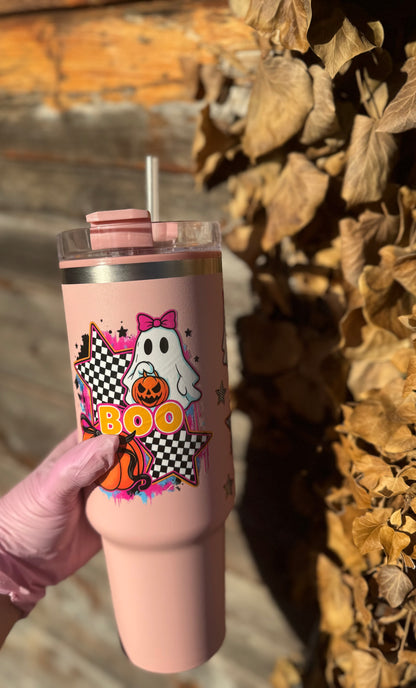Pink Halloween 40oz Tumbler 🎃💗