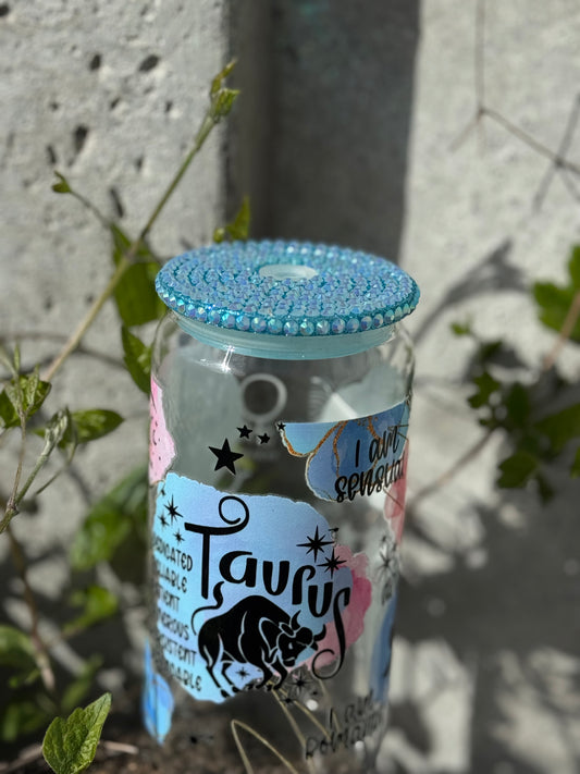 Taurus Glass Tumbler 16oz