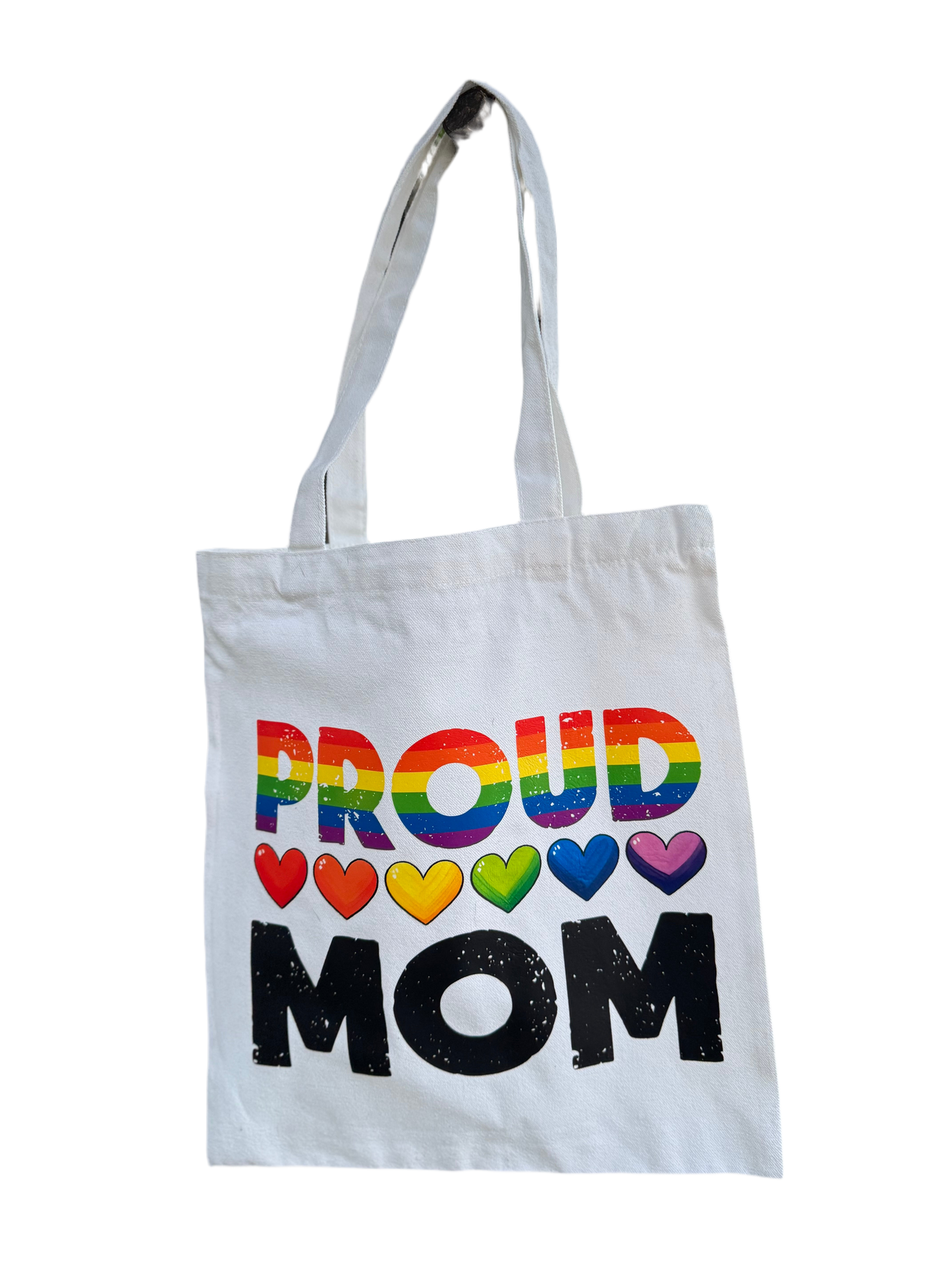 Proud Mom Rainbow Tote Bag Love Loud & Proud! 🌈🖤