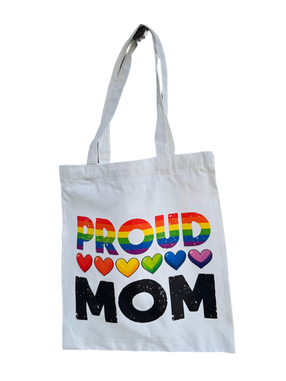 Proud Mom Rainbow Tote Bag Love Loud & Proud! 🌈🖤